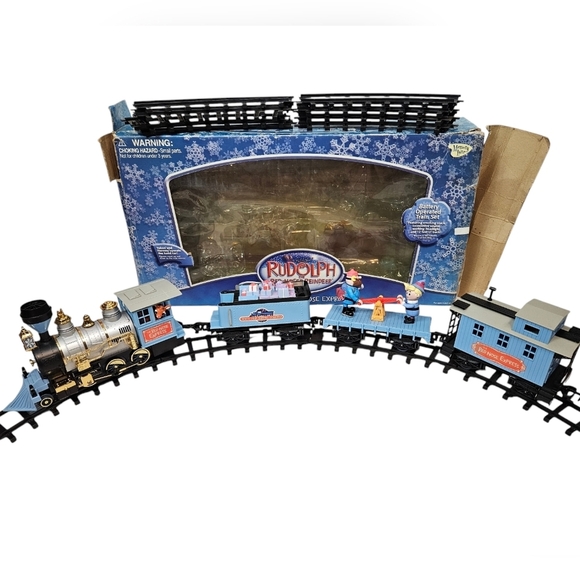 Memory Lane‎ Rudolph Island Of Misfit Toys Rudolph's Red Nose Express Train Set - Picture 17 of 17